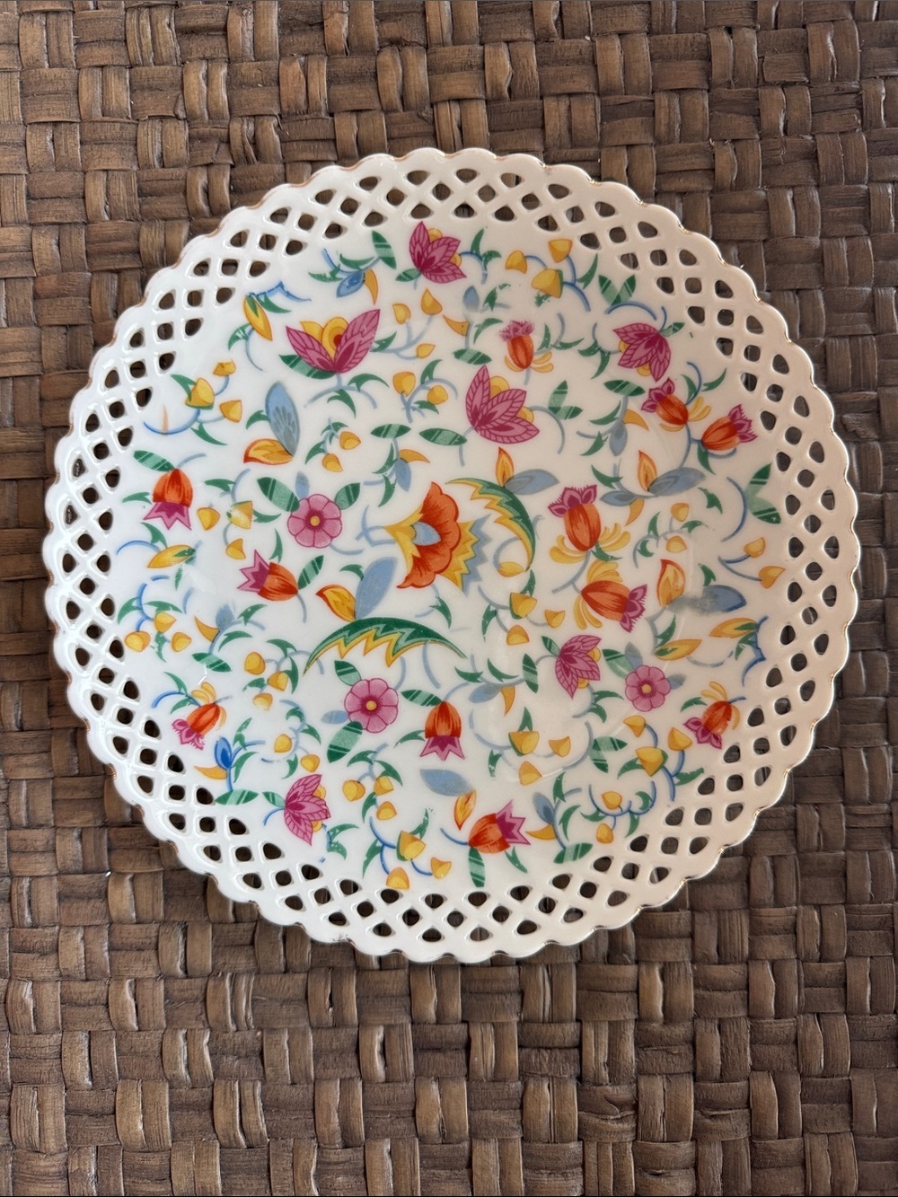 Floral Chintz Plate - Germany
